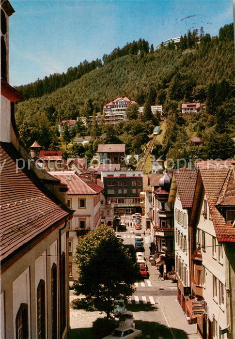 Wildbad Schwarzwald Blick zum Sommerberg