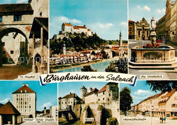 Burghausen Salzach Im Burghof Burgblick Stadtplatz Robert Koch Strasse Burg Mark