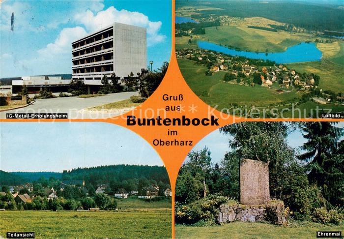 Buntenbock IG Metall Erholungsheim Fliegeraufnahme Teilansicht Ehrenmal