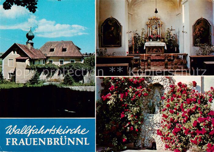 Bad Abbach Wallfahrtskirche Frauenbruennl Altar Rosenstock