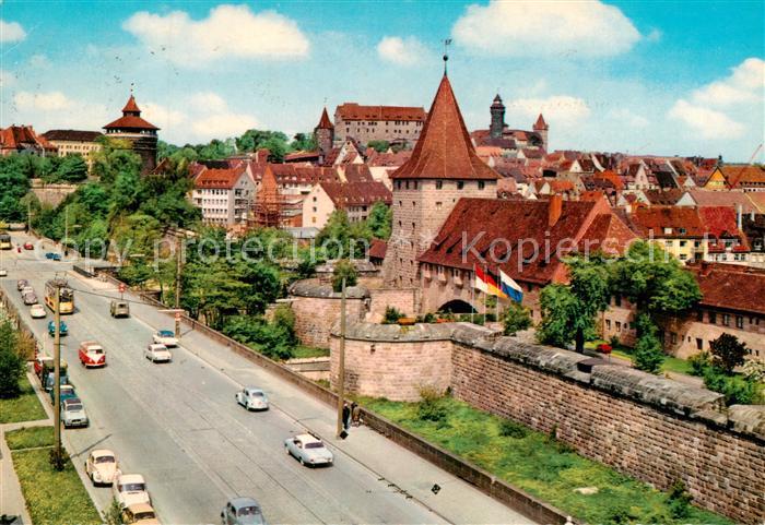 NueRNBERG  CITY Westtorgraben mit Burgblick