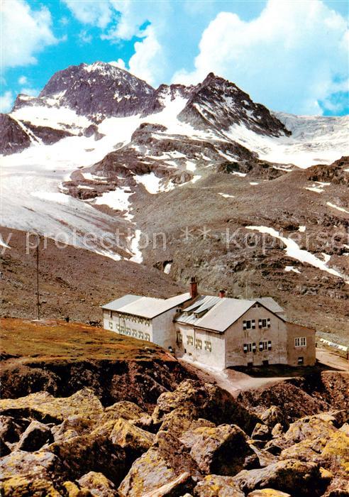 Wiesbadener Huette Wiesbadnerhuette Montafon AT Panorama mit Piz Buin
