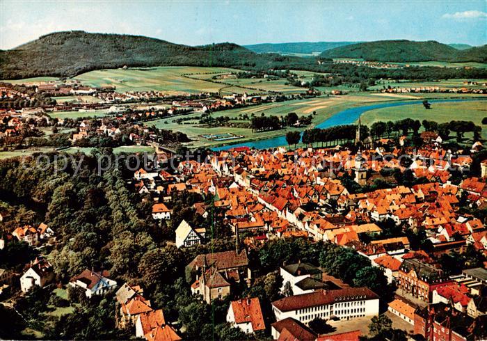 Rinteln Weser Fliegeraufnahme