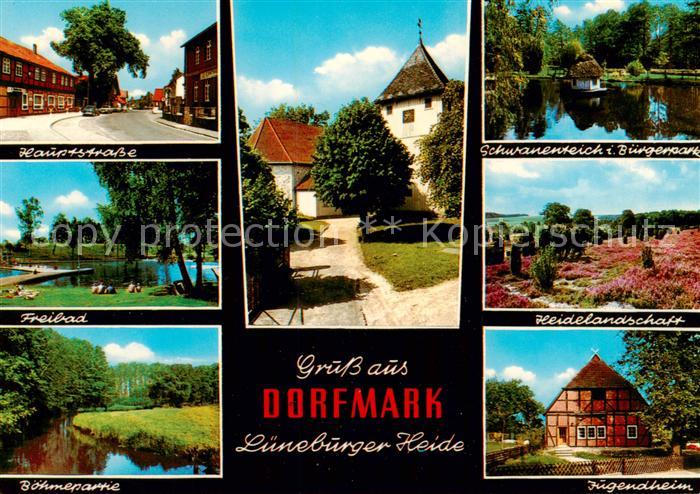 Dorfmark Bad Fallingbostel Hauptstrasse Freibad Boehmepartie Schwanenteich Buerg