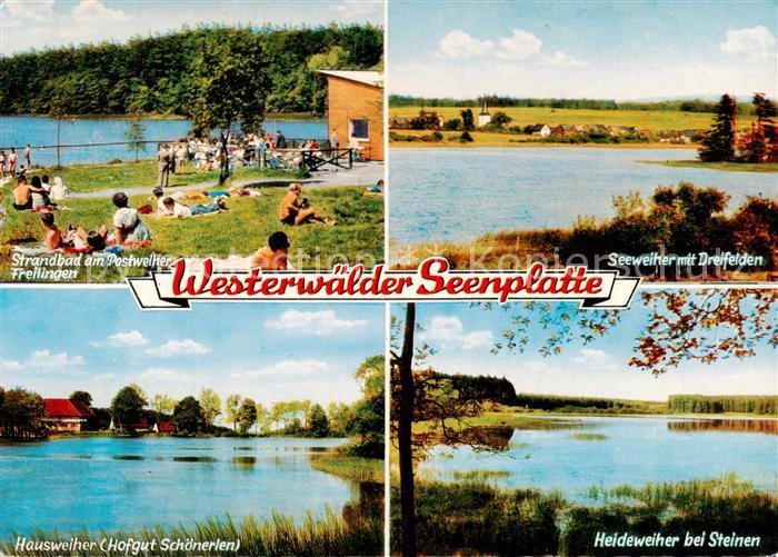 Freilingen Westerwald Strandbad am Postweiher Hausweiher Hofgut Schoenerlen Seew
