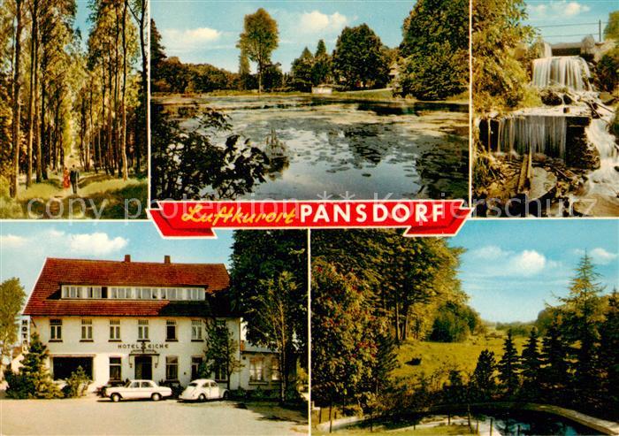 Pansdorf Holstein Waldweg Seepanorama Wasserfall Hotel Eiche