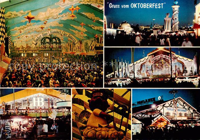 Muenchen Bayern Oktoberfest Festzelte Teilansichten