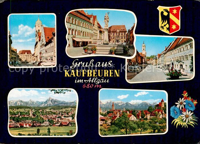 Kaufbeuren Orts und Teilansichten Brunnen Panorama