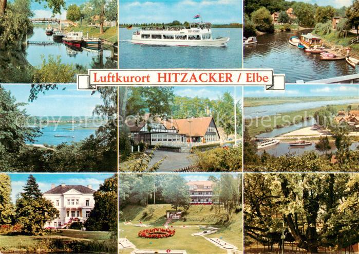 Hitzacker Elbe Fahrgastschiff Elbepartien Hotel Minigolfplatz Riesenkastanie