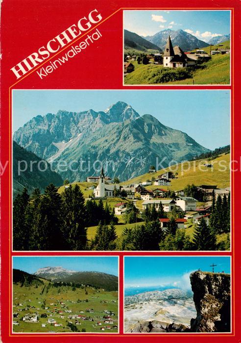Hirschegg Kleinwalsertal Vorarlberg Kirche Panorama Fliegeraufnahme Gipfelkreuz