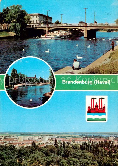 Brandenburg  Havel MS Aktivist Anlegestelle der Weissen Flotte Brandenburg Nord
