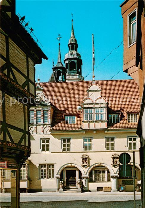 Celle  Niedersachsen Blick aus der Neuen Strasse auf das Rathaus