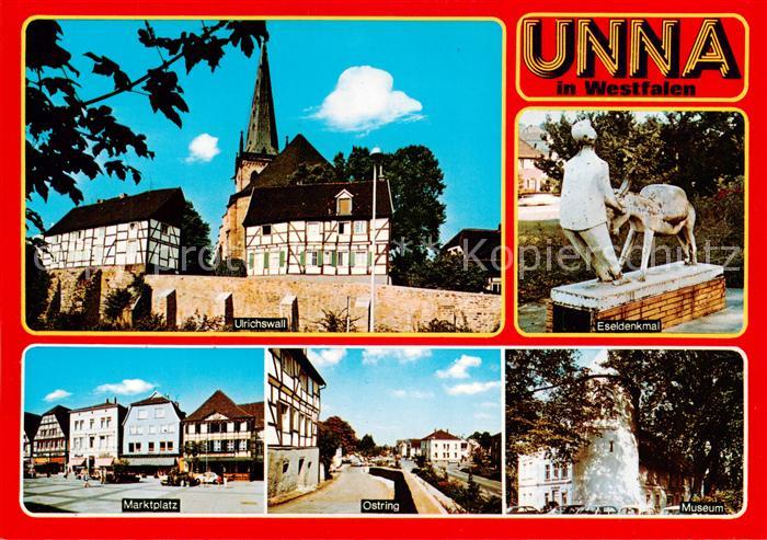 Unna Ulrichswall Eseldenkmal Marktplatz Ostring Museum