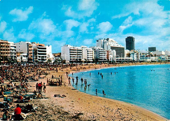 Las Palmas Gran Canaria Vista parcial de playa de las Canteras
