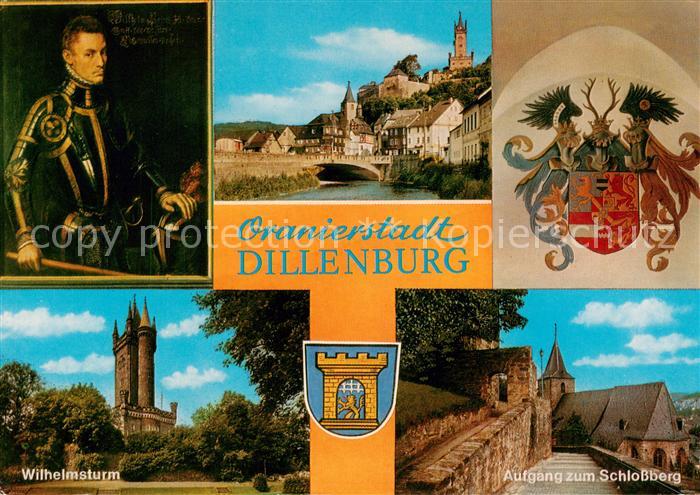 Dillenburg Panorama Wilhelmsturm Aufgang zum Schlossberg