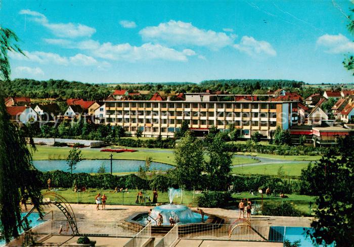 Bad Rappenau Kraichgausanatorium mit Sprudelbrunnen