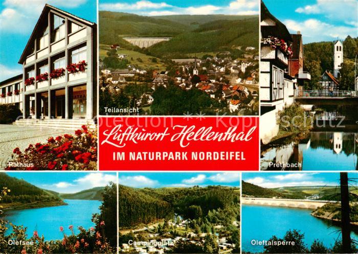 Hellenthal Eifel Rathaus Panorama Prethbach Olefsee Campingplatz Oleftalsperre