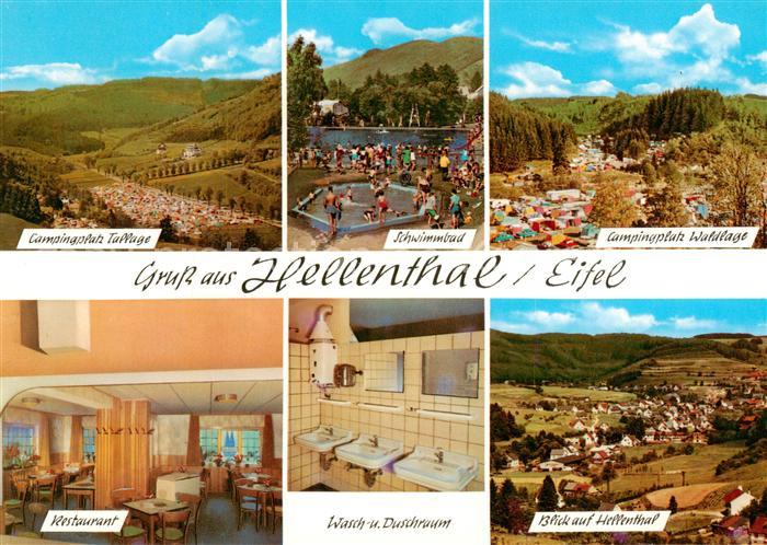 Hellenthal Eifel Campingplatz Tal und Waldlage Schwimmbad Restaurant Waschraum H