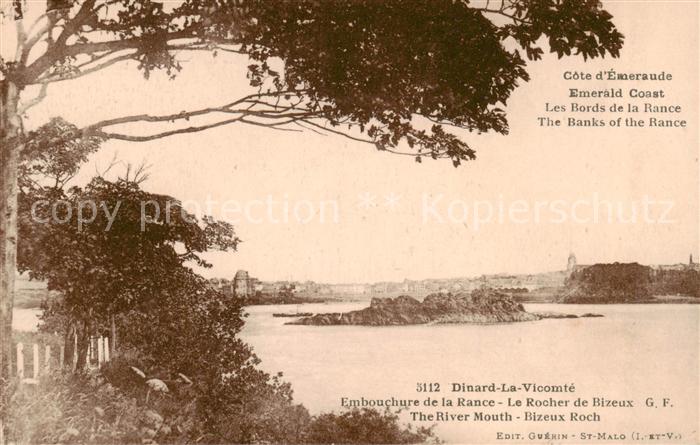 Dinard 35 Embouchure de la Rance Rocher de Bizeux