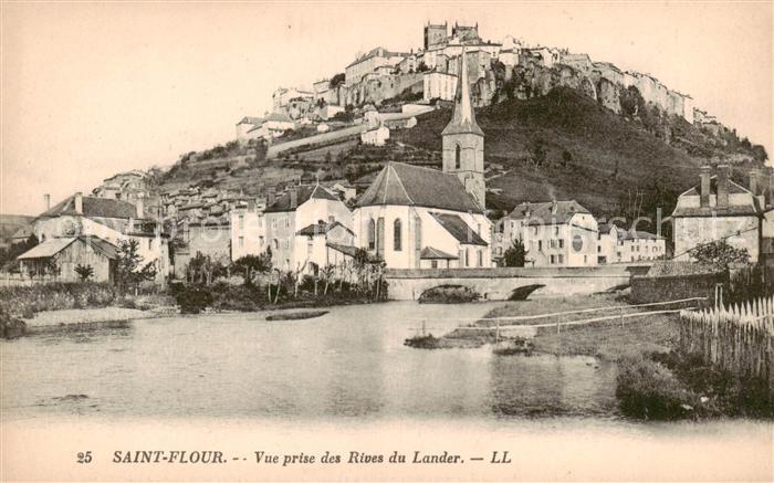 Saint-Flour 15 Cantal Vue prise des Rives du Lander