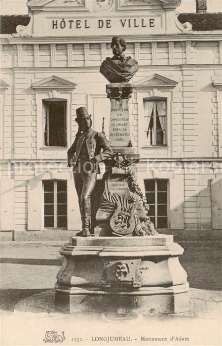 Longjumeau 91 Essonne Monument d Adam Hôtel de Ville