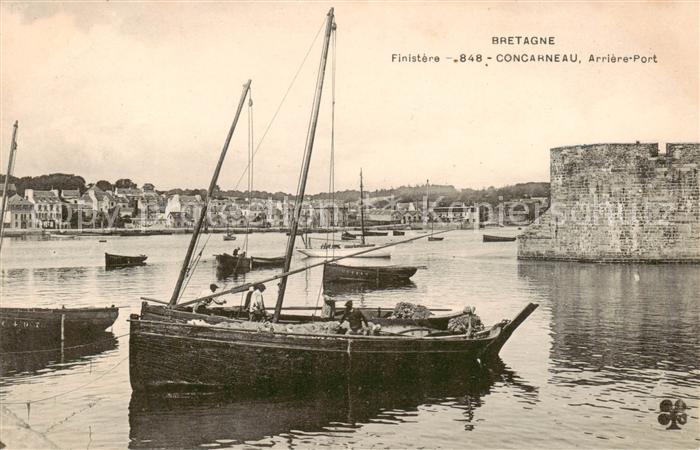 Concarneau 29 Finistere Arrière Port Bateau de pêche