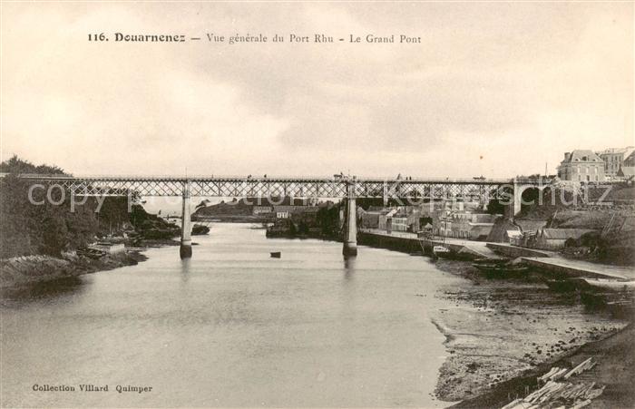 Douarnenez 29 Finistere Vue Generale du Port Rhu Grand Pont