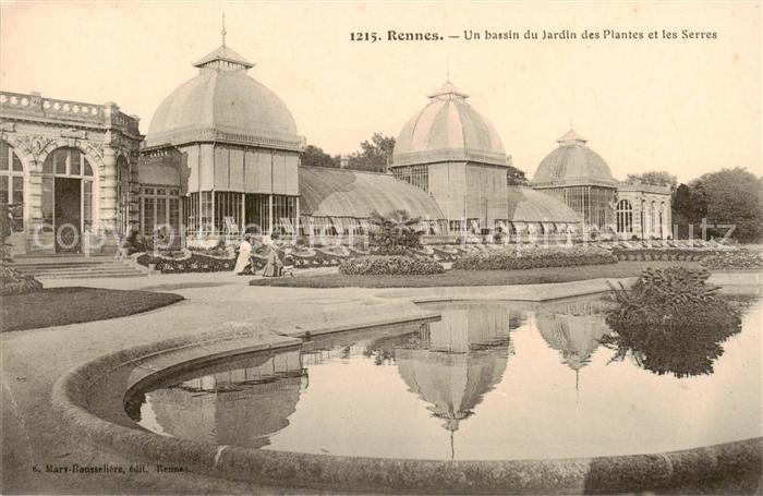 Rennes 35 Bassin du Jardin des Plantes et les Serres