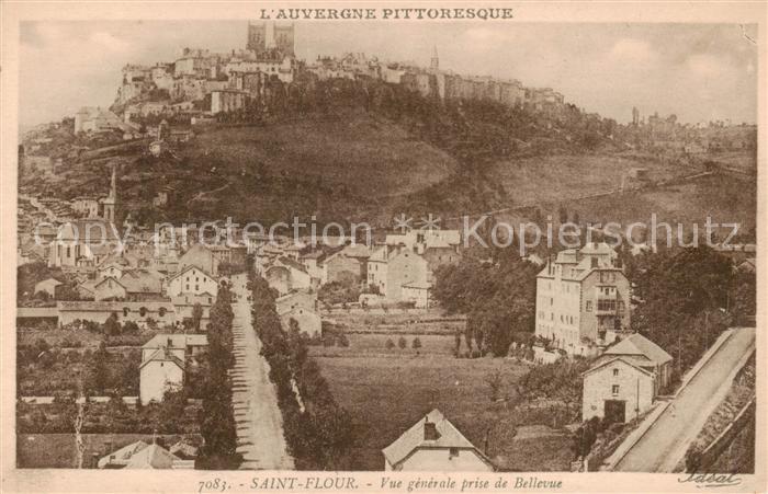 Saint-Flour Puy-de-Dome Vue Generale prise de Bellevue