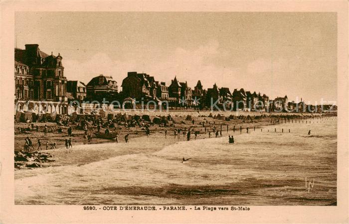 Parame St-Malo 35 La plage vers Saint Malo