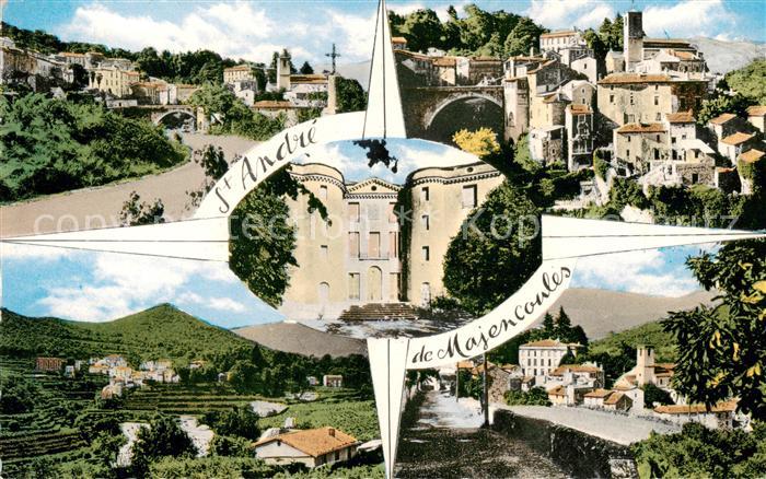 Saint-Andre-de-Majencoules Vue d’ensemble Chateau Colonie de Vacances du Manoir