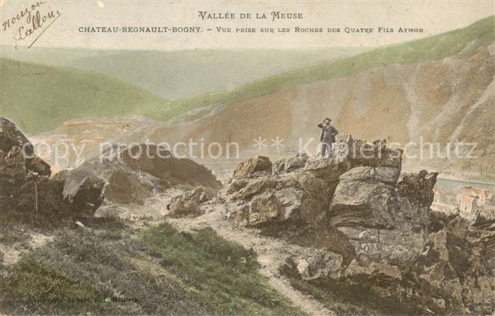 Chateau-Regnault 08 Ardennes Vue prise sur les Roches des Quartre Fils Atmon