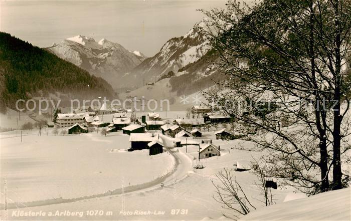 Kloesterle Vorarlberg Winterpanorama Alpen