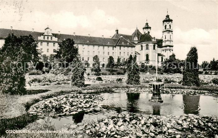 Ottobeuren Benediktinerabtei Park Teich