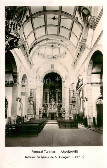 Amarante PT Interior da Igreja de Sao Goncalo