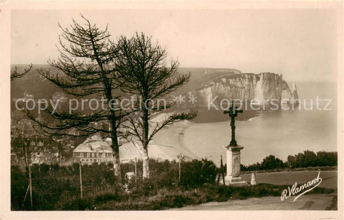Etretat 76 Le Calvaire et la Porte d Aval