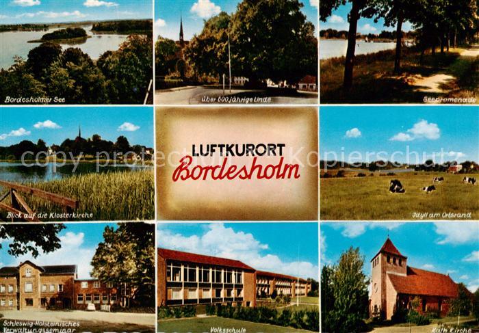 Bordesholm Seepartie 600jaehrige Linde Promenade Klosterkirche Panorama Verwaltu