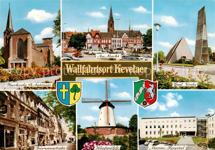 Kevelaer Pfarrkirche St Antonius Am Markt Ev Kirche Busmannstrasse Windmuehle Ma