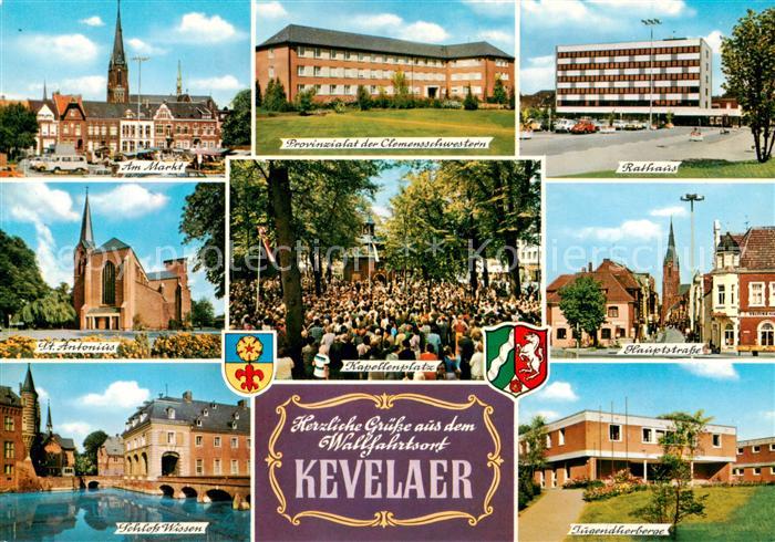 Kevelaer Am Markt Provinzialat der Clemensschwestern Rathaus St Antonius Kapelle