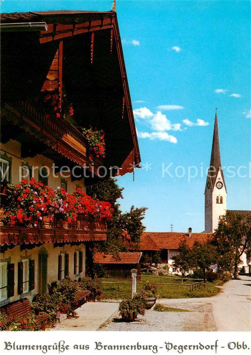 Degerndorf-Brannenburg Ortspartie mit Kirche