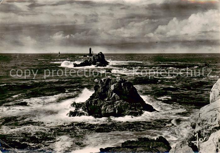 Pointe du Raz 29 Finistere Les courants dans le Raz de Sein ou nul ne passe sans