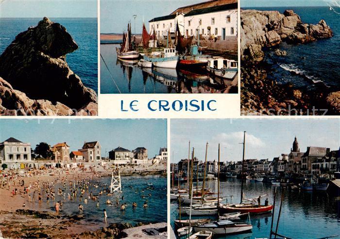 Le Croisic 44 La Cote Sauvage et le Rocher de L’Ours La Plage et le Port
