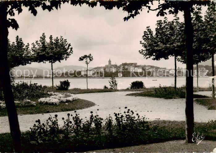 Hendaye 64 Fontarabie Vue des Jardins d Hendaye