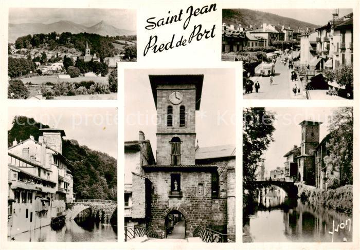 St-Jean-Pied-de-Port 64 Pyrenees-Atlantiques Eglise Vue generale Place Charles B