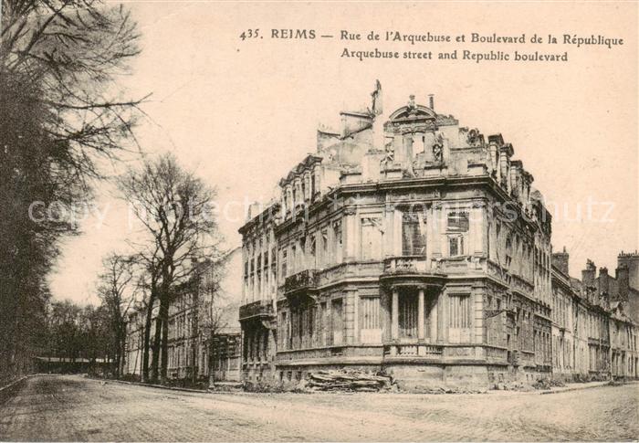 Reims 51 Rue de l’Arquebuse et Boulevard de la Republique