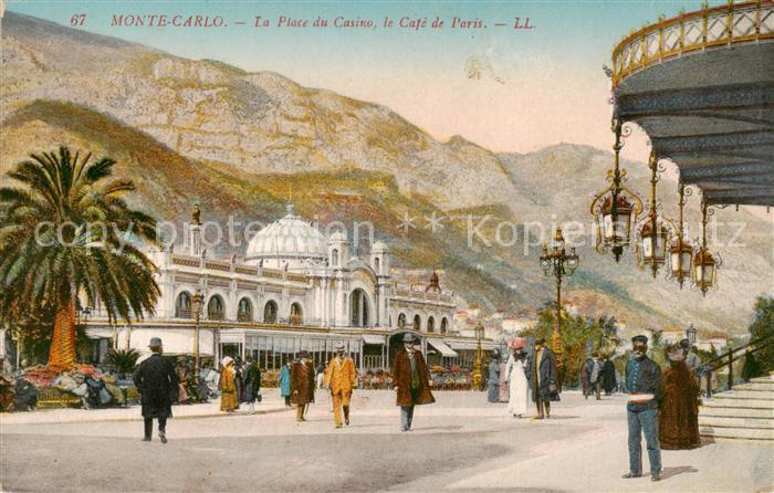 Monte-Carlo Monaco La Place du Casino le Cafe de Paris