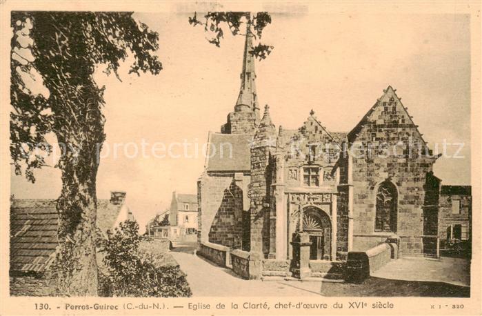 Perros-Guirec 22 Cotes-d Armor Eglise de la Clarte chef-d’oeuvre du XV