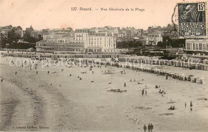 Dinard 35 Vue generale de la Plage