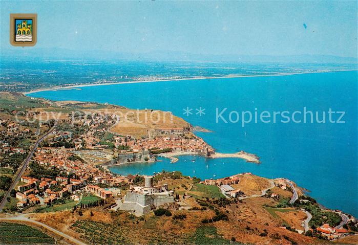 Collioure 66 Pyrenees-Orientales Vue generale aerienne et Fort