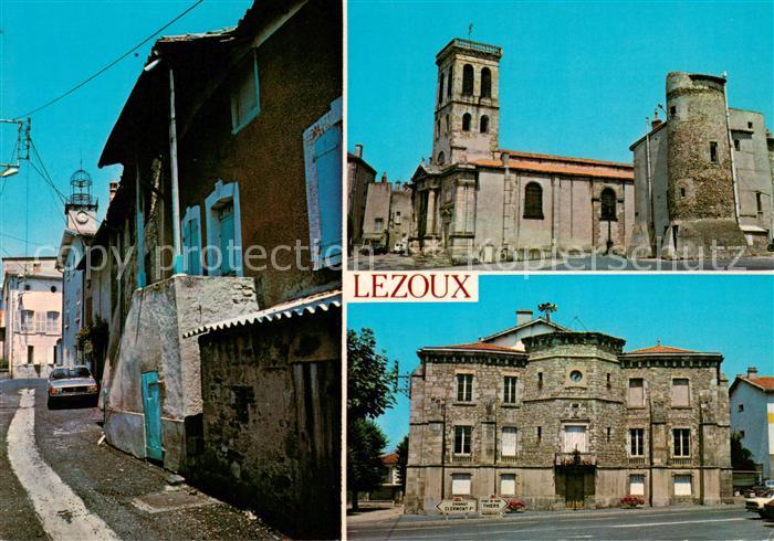 Lezoux Auvergne 63 Puy-de-Dome La ruelle l’eglise La Mairie